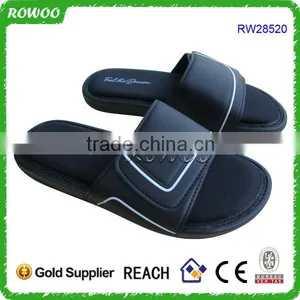 High Quality Memory Foam Bedroom Slippers Custom Designs Mens Slide Sandals thumbnail-1