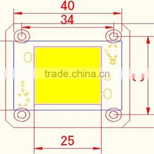 50w COB LED 220V AC Led Chip, 3040 50W Integrated Driver for Street Light, thumbnail-3