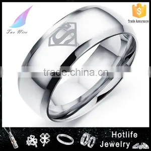 316L Stainless Steel Hot Sale Jewelry Fashion 2016 Supper Hero Man Sexs Ring thumbnail-1