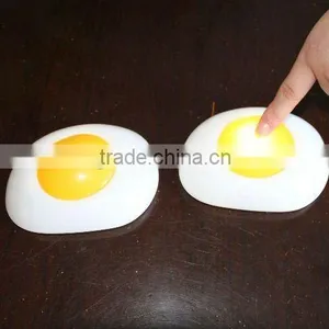 CE/ROHS Fried Egg Shaped LED Touch Light/ Night Light/ Push Light thumbnail-1