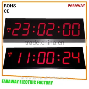 Extra Large Red Led Wall Clock With Remote,large Led Digital Clock,/led Wall Clock With Seconds thumbnail-1
