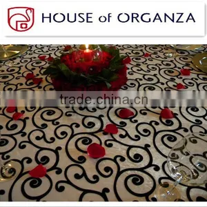 Flocking Organza for Home Decoration thumbnail-1
