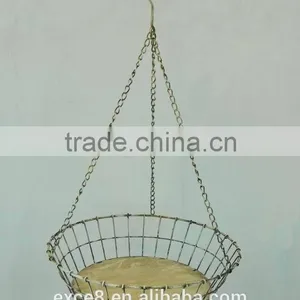 Decorative Handmade Half Round Hanging Wire Baskets thumbnail-1