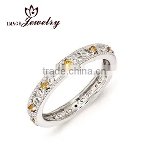 High Quality 925 Sterling Silver Lucky Stone Finger Ring Engagement Ring Wedding Ring thumbnail-1