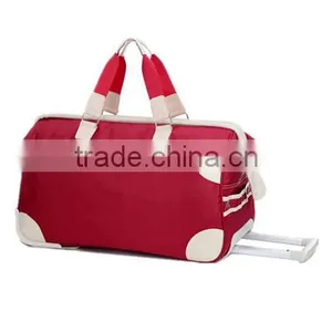 Oem Polyester Mini Size Luggage Trolley Bag for Women Airport thumbnail-3