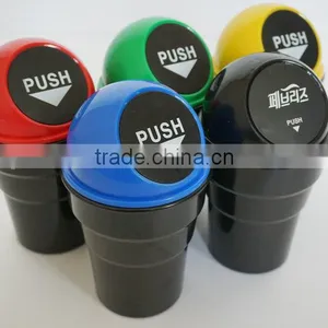 Plastic ABS Mini Small Colorful Car Trash Bin Wholesale Hot Sale thumbnail-2