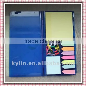Plastic Colorful Note Book With Pen and Paper Clip thumbnail-1