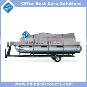 21' - 24' Trailerable Pontoon Boat Cover 600D Polyester thumbnail-1