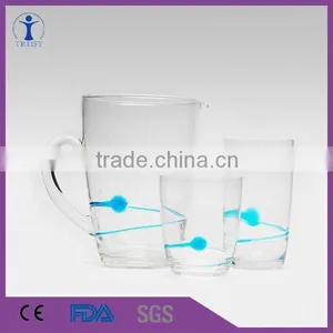 Wholesale High Quality Competitive Price The Bright Material Glass Drinking Bottle Set thumbnail-1