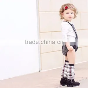 (CR717#grey)boutique Bottom Romper Ribbon Cotton Woven Bodysuit Summer Easter Holiday One Piece Suit thumbnail-4