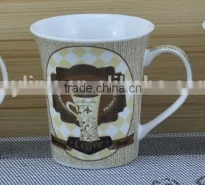11OZ Coffee Bean Fully Decal Printed Coffee Cups, Shiny Surface Porcelain Mug, KL5004-179 thumbnail-2