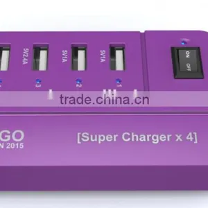2015 NEW 20W 5V4A 4 Ports High Speed Desktop ForSmartphones, Tablets and Many Other Devices USB Charger With Power IQ Technology thumbnail-6