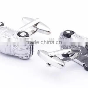 Classic Antique Silvertone Luxury Car Cufflinks thumbnail-1
