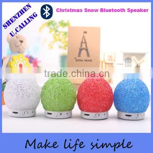 Portable Crystal Snowball Bluetooth Speaker With TF Card thumbnail-2