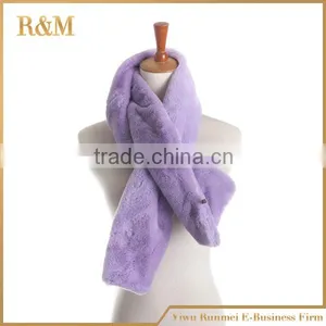 High-end Lady Elastic Fake Fur Scarf thumbnail-3