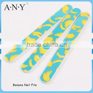 Nail Cure Polishing and Shaping Banana Printing Pattern Nail Files 100/180 Quality Choice thumbnail-1