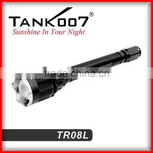 Professional Police 100w Flashlight Self Defense Flashlight With Stainless Steel Attacking Head thumbnail-1