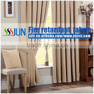 Beauty Permanent Flame Retardant Flax Curtain thumbnail-3