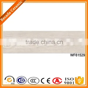 150x600 China Latest White Wooden Rustic Design Floor Wall Tiles thumbnail-2
