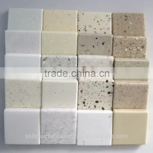 Modern Shower Wall Panel With Veining Pattern Acrylic Solid Surface Sheets thumbnail-1