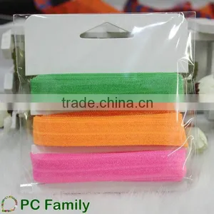 6 Yards Packing Colorful Fold Over Elastic Ribbon Set thumbnail-2