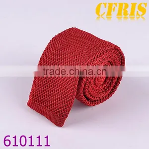 Fashion Plain Color Cotton Knitted Necktie Series 2 thumbnail-3
