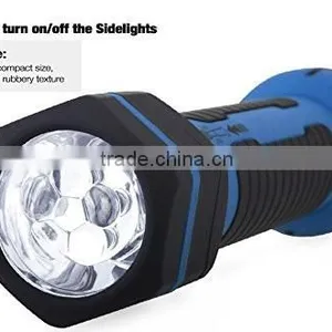 Rechargeable LED Flashlight Torch - Telescoping Retractable Work Light w/ Magnetic Base - 36 LEDs thumbnail-2