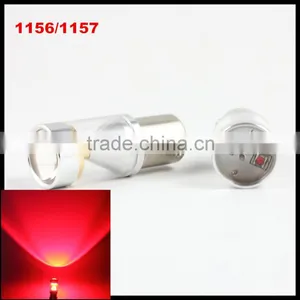 1156 P21W Ba15s 33 Smd 5630 5730 LED C Ree Lens Car Backup Reserve Lights Motor Brake Light Bulb White Red Yellow Amber 12v thumbnail-1