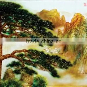Handmade Art Decoration Modern Glass Painting Pictures thumbnail-4