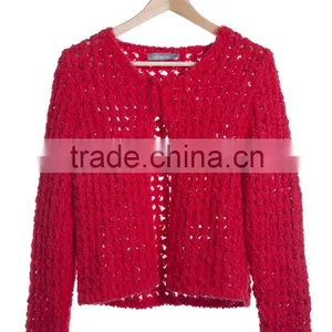 Ladies Soft Winter Short Cardigan Turkish Knitwear Supplier in Turkey Ladies Women Sweater Pullover Dress Manufacturer in Turkey thumbnail-1