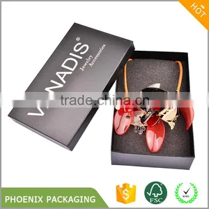 Luxury Necklace Bracelet Black Gift Box Jewelry Black Gift Box Packaging thumbnail-2