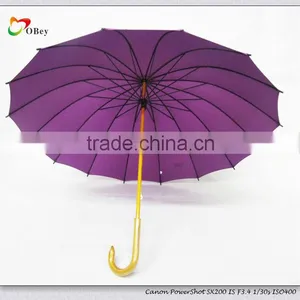 Dark Purple Hand Open Straight Umbrella thumbnail-3