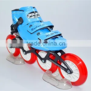 Professional Carbon Shell Speed Skating Shoes Skate Blue Color Skating Shoes Heat Mouldable Red Color Inline Skate Wheels thumbnail-1
