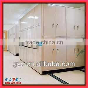 CE ISO9001 High Density Office Filing Cabinet Manual Mobile Shelving Library Storage Shelves thumbnail-1