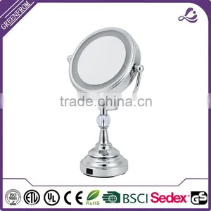 Bathroom Cosmetic Mirror on Stand With Light thumbnail-6