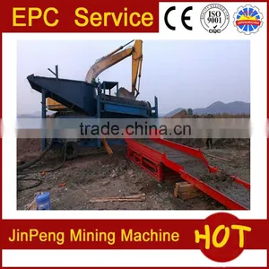Alluvial Gold Trommel Washing Machine, Jinpeng Mini Gold Production Line thumbnail-5