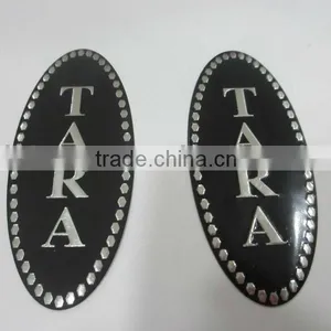 Soft Metal Sticker, Perfum Bottle Label, Embossed Silver Sticker thumbnail-1