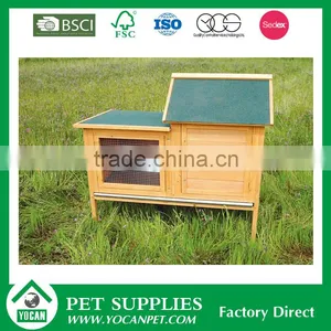 China Outdoor Handmade Wooden Rabbit Hutch thumbnail-1