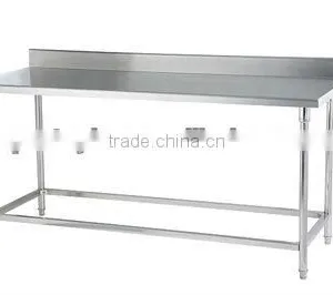 1-tier Stainless Steel Work Table 1-tier Worktable With Backsplash WTC-081B thumbnail-1