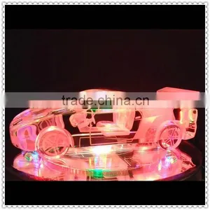 Fashion Crystal Sports Car Model With LED Lighting Base thumbnail-4