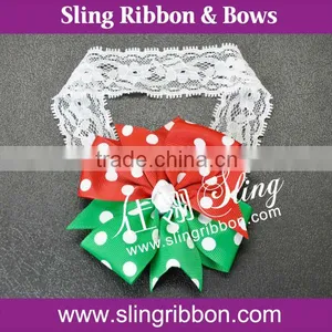 Baby Elastic Headband With Ribbon Bow Wholesale thumbnail-1