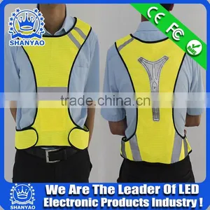 2016 Battery Power Flashing LED Safety Vest For Road Safety At Night thumbnail-6