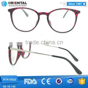 2016 Fashionable TR90 Frame Rounded Shape With Metal Temples b Memory Glasses thumbnail-2