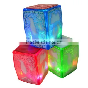 JY26 Mini Cube Chargeable Speaker With Colorful Light thumbnail-1