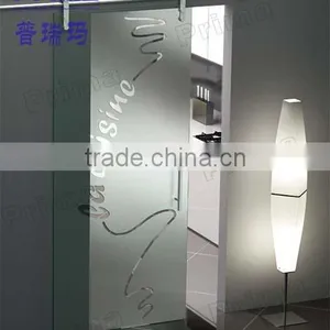 High Grade Stainless Steel Patterned Glass Design For Bath Frosted Sliding Door thumbnail-1