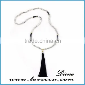 Personalized Customized Wholesale Fashion Yellow Tassel Pendant Necklace thumbnail-6