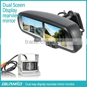 Car Multiple Display Rearview Mirror With Left and Right Side Monitor Special for Truck and Trailer thumbnail-2