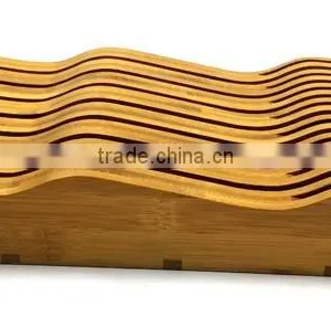 BH013 7 Slots Flatting Bamboo Knife Block Sets to Storaging Knives thumbnail-2