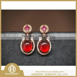 Precious Gemstone Stud Earring With Sterling Silver Best Gift thumbnail-2