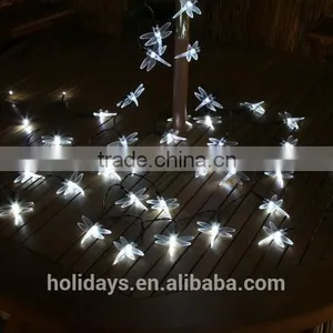 5M 50 LED White Dragonfly Fairy Solar Garden Light thumbnail-2